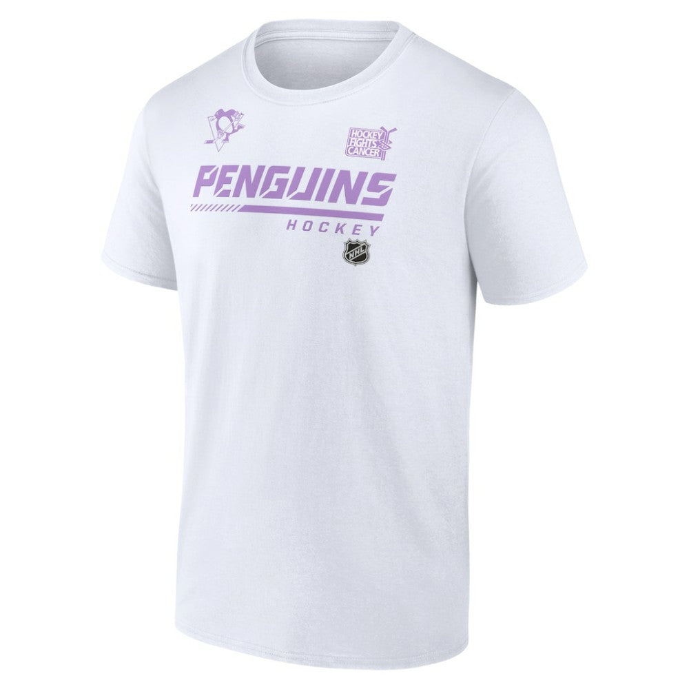 Pittsburgh Penguins NHL Hockey Fights Cancer T-Shirt - White | NHL sale