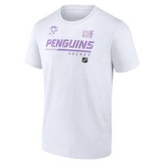 Pittsburgh Penguins NHL Hockey Fights Cancer T-Shirt - White | NHL sale