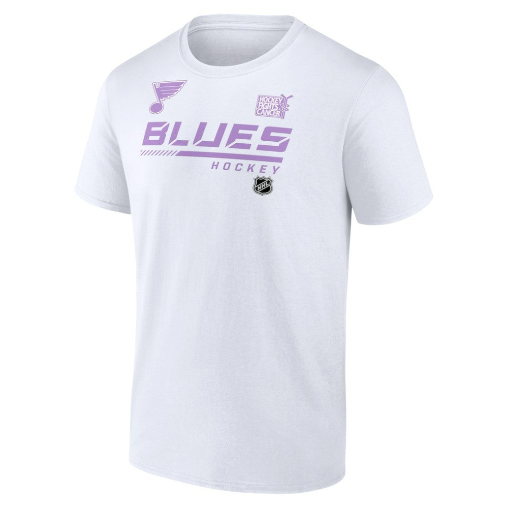 St. Louis Blues NHL Hockey Fights Cancer T-Shirt - White | NHL on sale