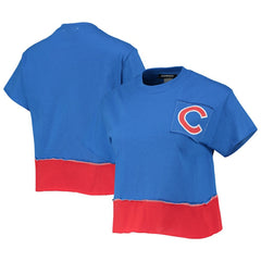 Chicago Cubs Refried Apparel Women's Cropped T-Shirt Discount