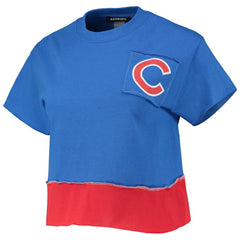 Chicago Cubs Refried Apparel Women's Cropped T-Shirt Discount