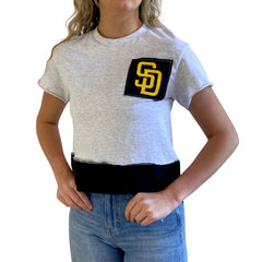 San Diego Padres Refried Apparel Women's Cropped T-Shirt for sale