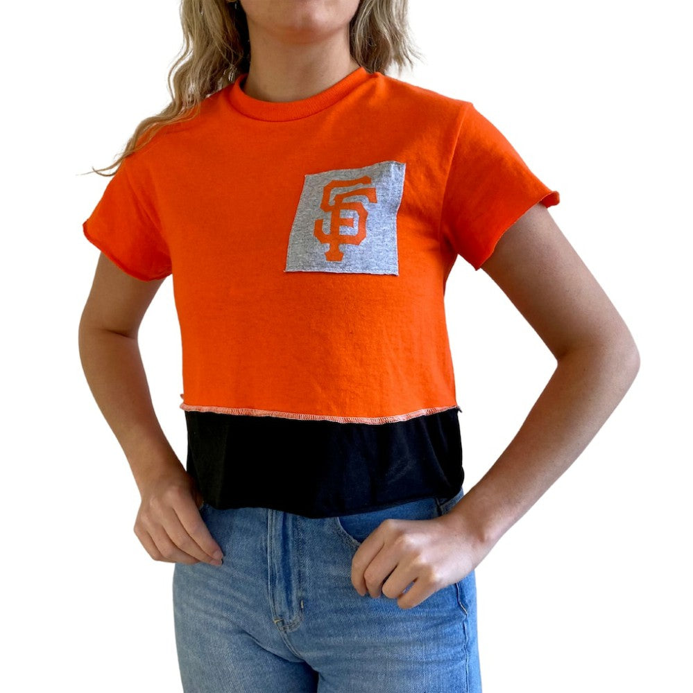 San Francisco Giants Refried Apparel Women's Cropped T-Shirt Online