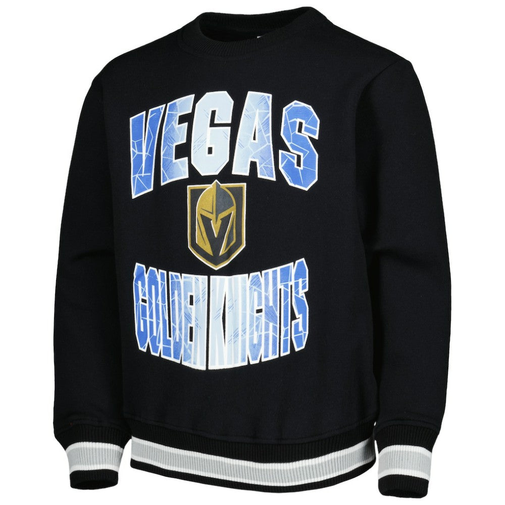 Vegas Golden Knights Youth Classic Blueliner Pullover Sweatshirt - Black | NHL Lifestyle