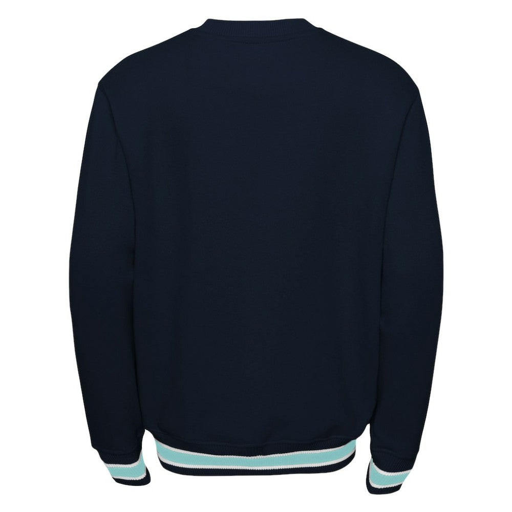 Seattle Kraken Youth Classic Blueliner Pullover Sweatshirt - Deep Sea Blue | NHL Clearance