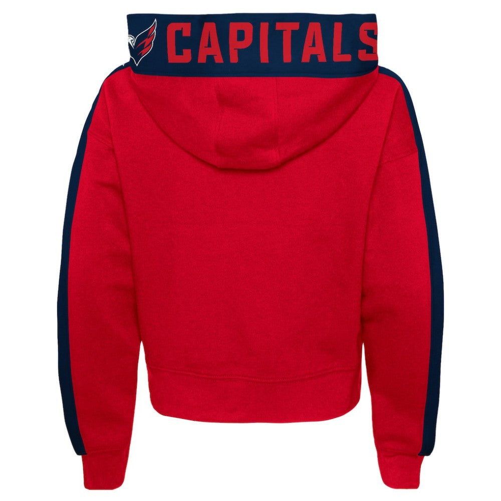 Washington Capitals Girls Youth Record Setter Pullover Hoodie - Red | NHL on sale