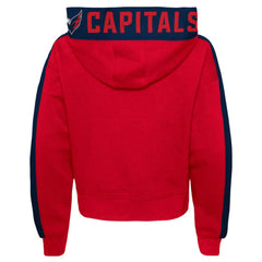 Washington Capitals Girls Youth Record Setter Pullover Hoodie - Red | NHL on sale