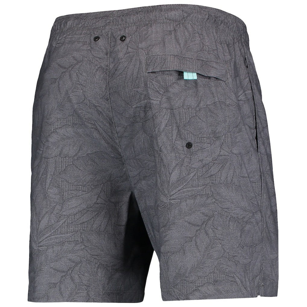 Las Vegas Raiders Naples Layered Leaves Swim Trunks - Black - Tommy Bahama