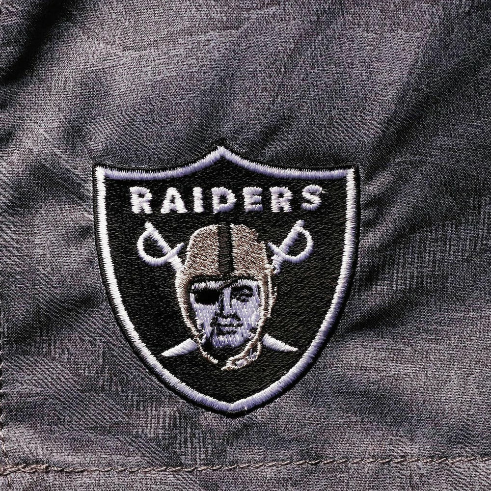 Las Vegas Raiders Naples Layered Leaves Swim Trunks - Black - Tommy Bahama