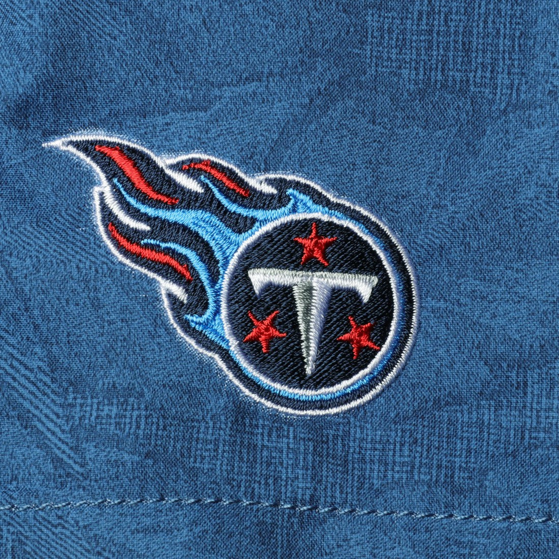 Tennessee Titans Naples Layered Leaves Swim Trunks - Navy - Tommy Bahama