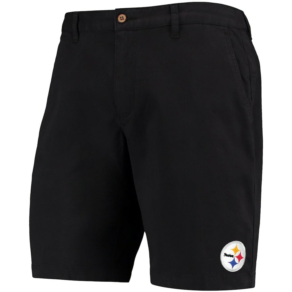 Pittsburgh Steelers Boracay Tri-Blend Shorts - Black - Tommy Bahama