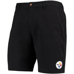 Pittsburgh Steelers Boracay Tri-Blend Shorts - Black - Tommy Bahama