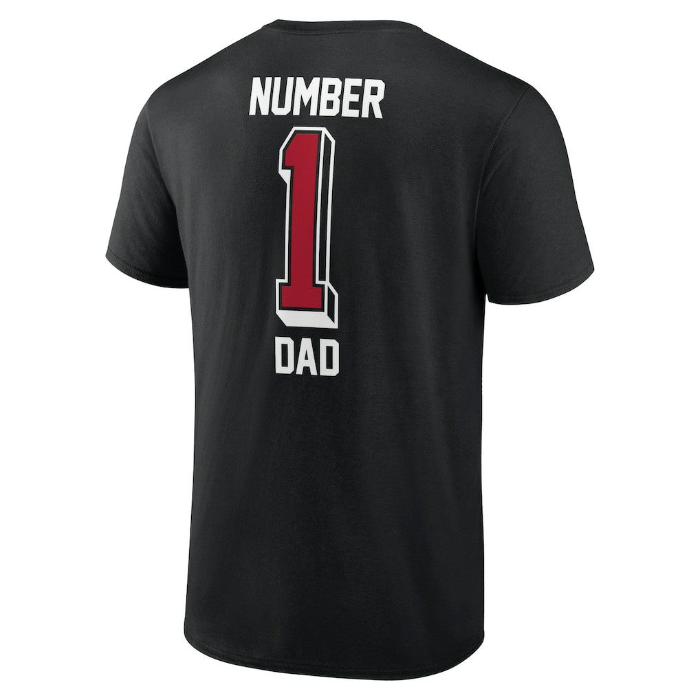 Atlanta Falcons Number One Dad T-Shirt - Black - NFL