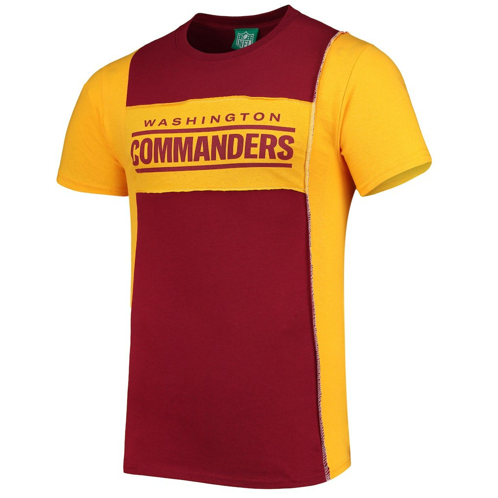 Washington Commanders Refried Apparel Split Side T-Shirt - Burgundy - NFL