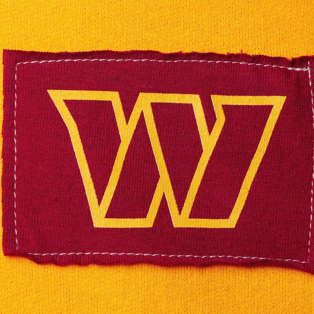 Washington Commanders Refried Apparel Women's Cropped Pullover Hoodie - Gold - NFL