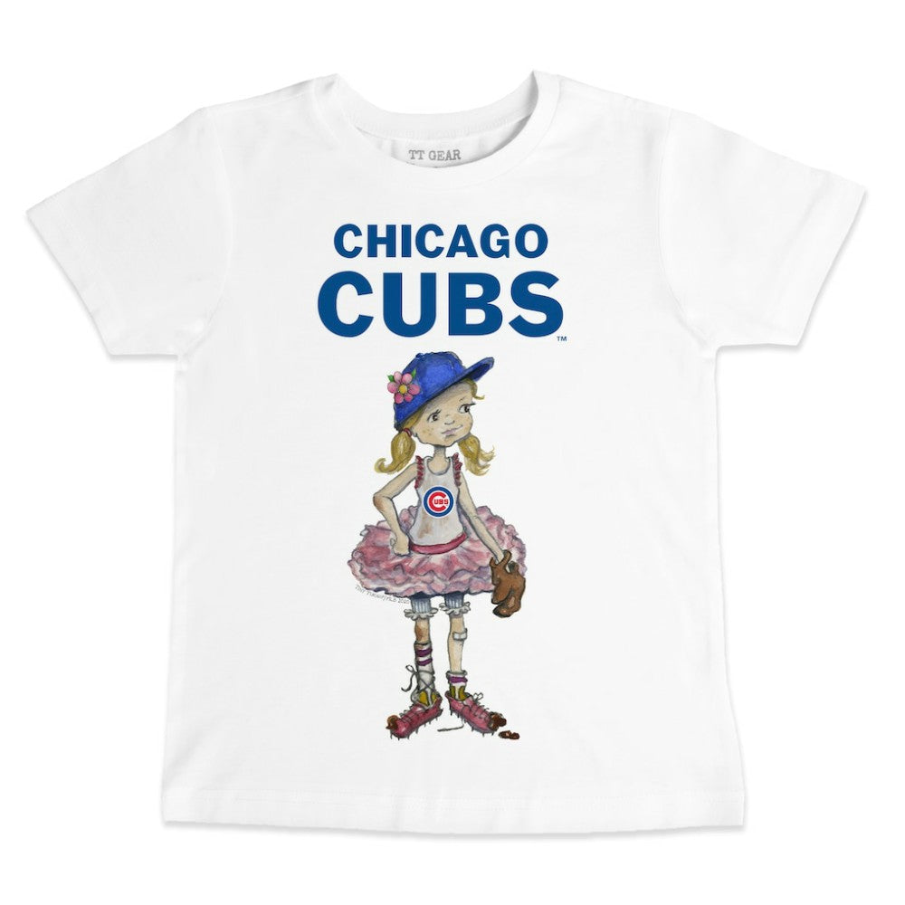 Chicago Cubs Tiny Turnip Youth Baseball Babes T-Shirt Discount