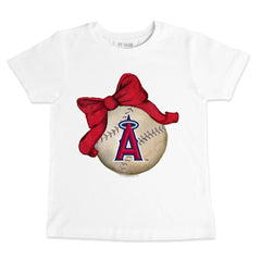 Los Angeles Angels Tiny Turnip Youth Baseball Bow T-Shirt Near Me