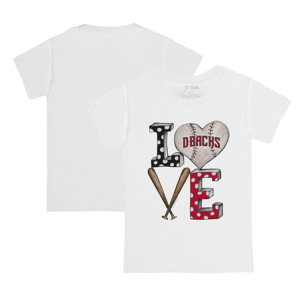 Arizona Diamondbacks Tiny Turnip Youth Baseball Love T-Shirt Discount
