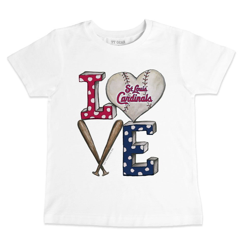 St. Louis Cardinals Tiny Turnip Youth Baseball Love T-Shirt Outlet
