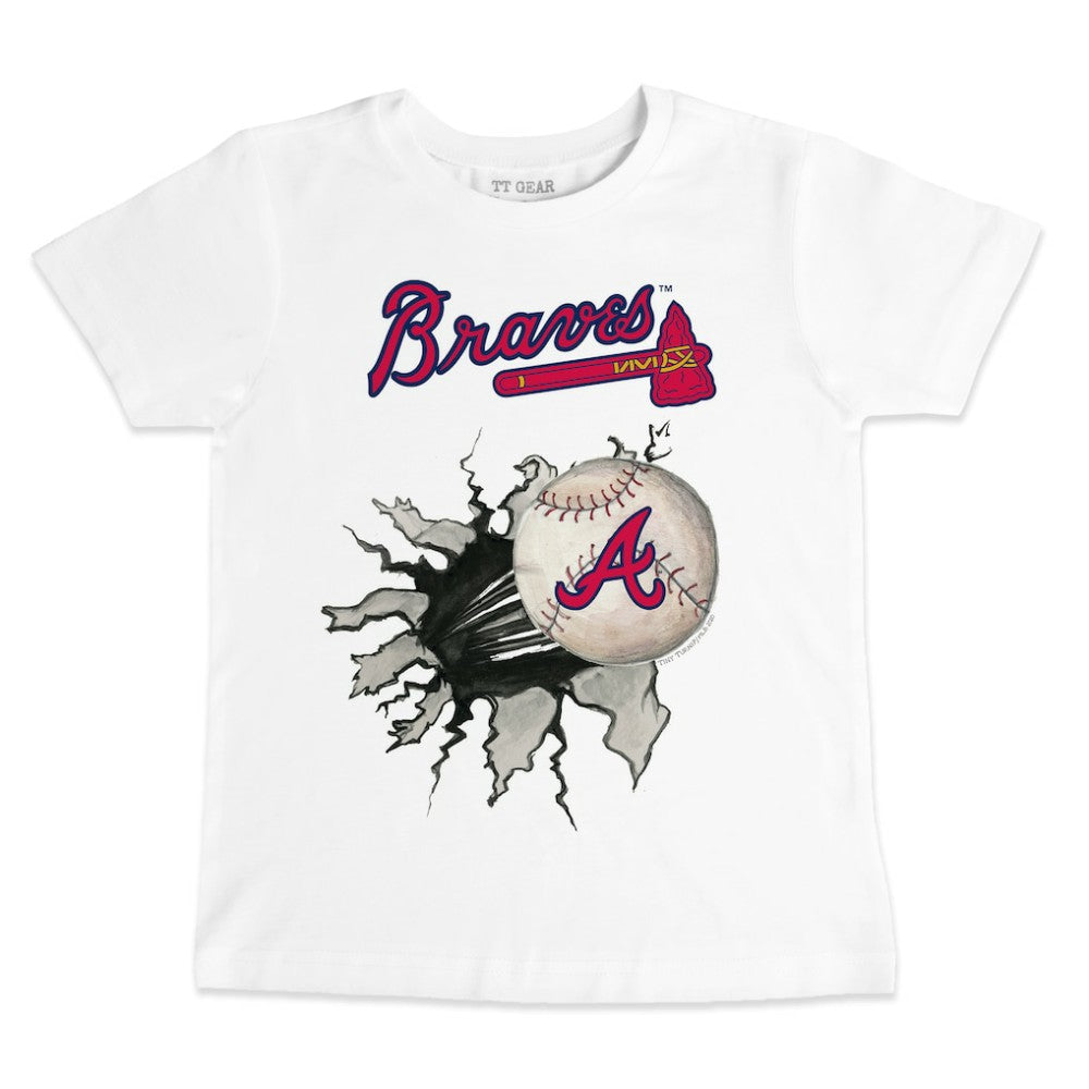 Atlanta Braves Tiny Turnip Youth Baseball Tear T-Shirt for sale