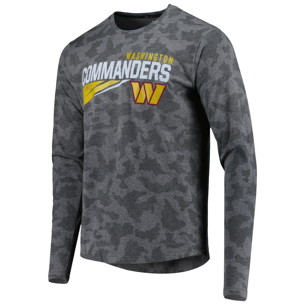 Washington Commanders MSX by Michael Strahan Camo Long Sleeve T-Shirt - Black - NFL