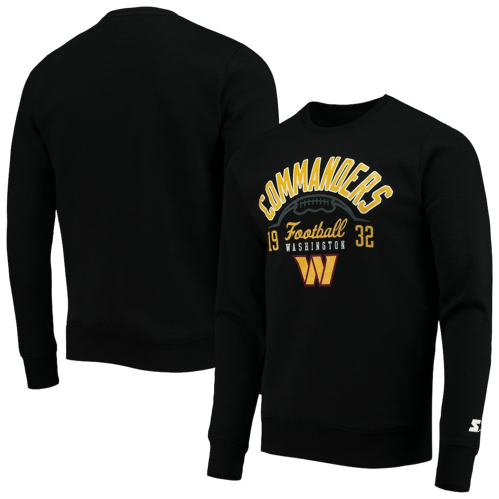 Washington Commanders Starter Pullover Sweatshirt - Black - NFL