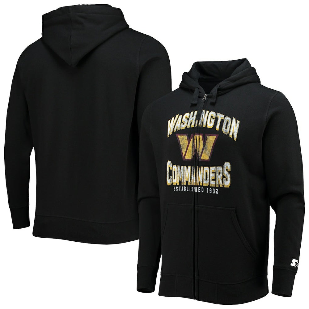 Washington Commanders Starter Post-Season Full-Zip Hoodie - Black - NFL