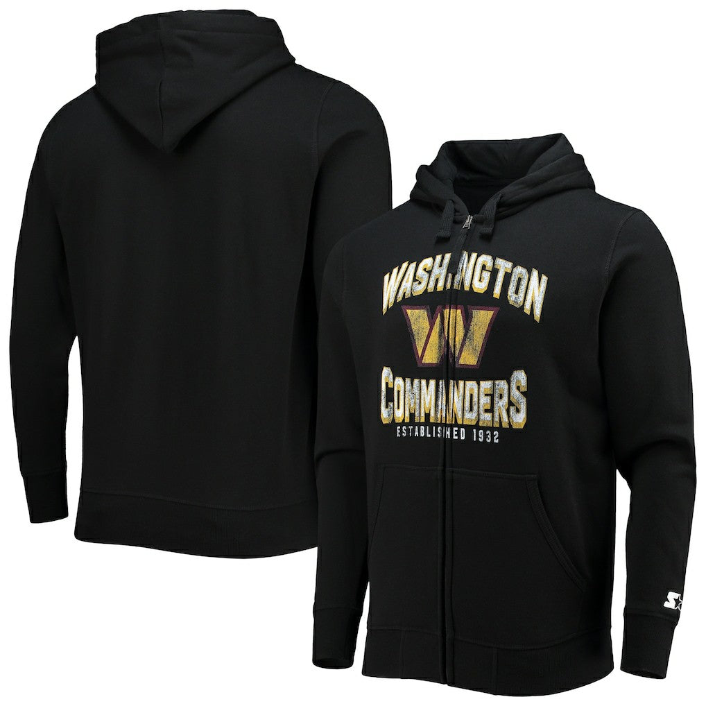 Washington Commanders Starter Post-Season Full-Zip Hoodie - Black - NFL