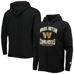 Washington Commanders Starter Post-Season Full-Zip Hoodie - Black - NFL