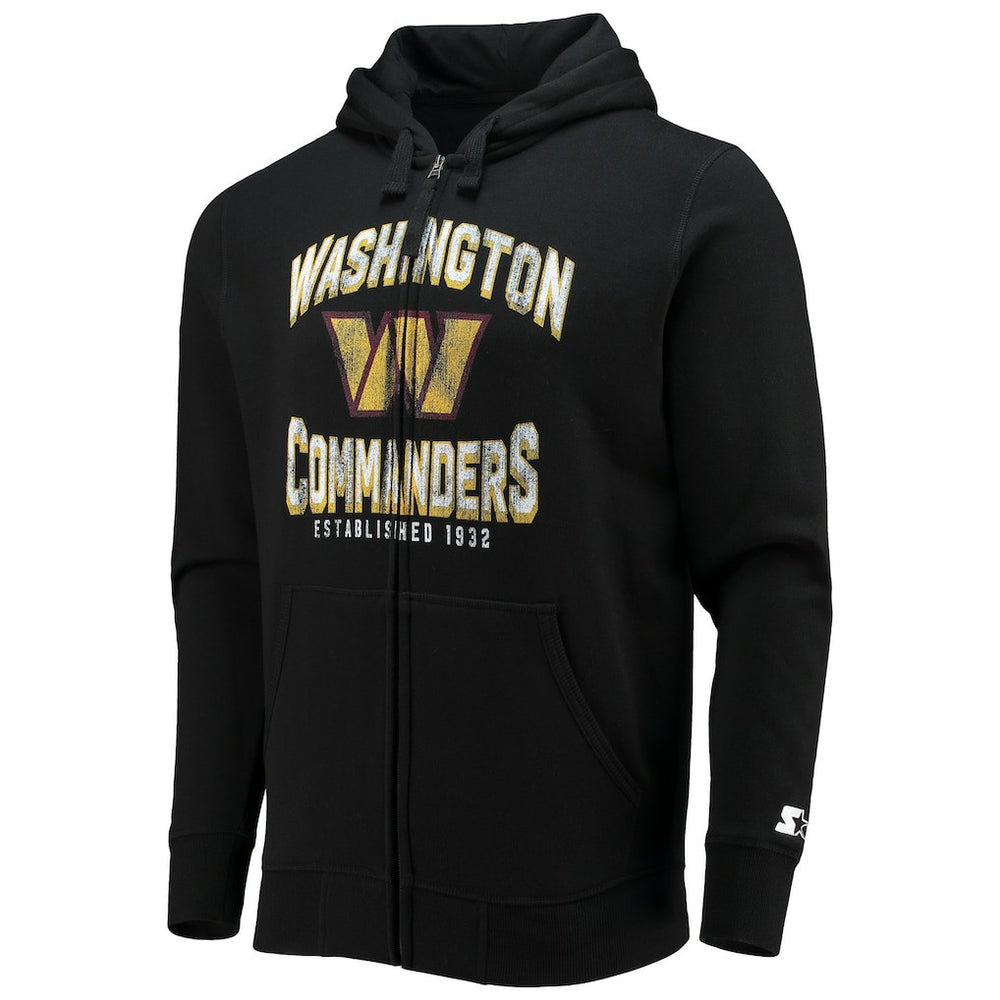 Washington Commanders Starter Post-Season Full-Zip Hoodie - Black - NFL