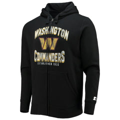 Washington Commanders Starter Post-Season Full-Zip Hoodie - Black - NFL