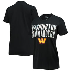 Washington Commanders G-III 4Her by Carl Banks Women's Endzone T-Shirt - Black - NFL