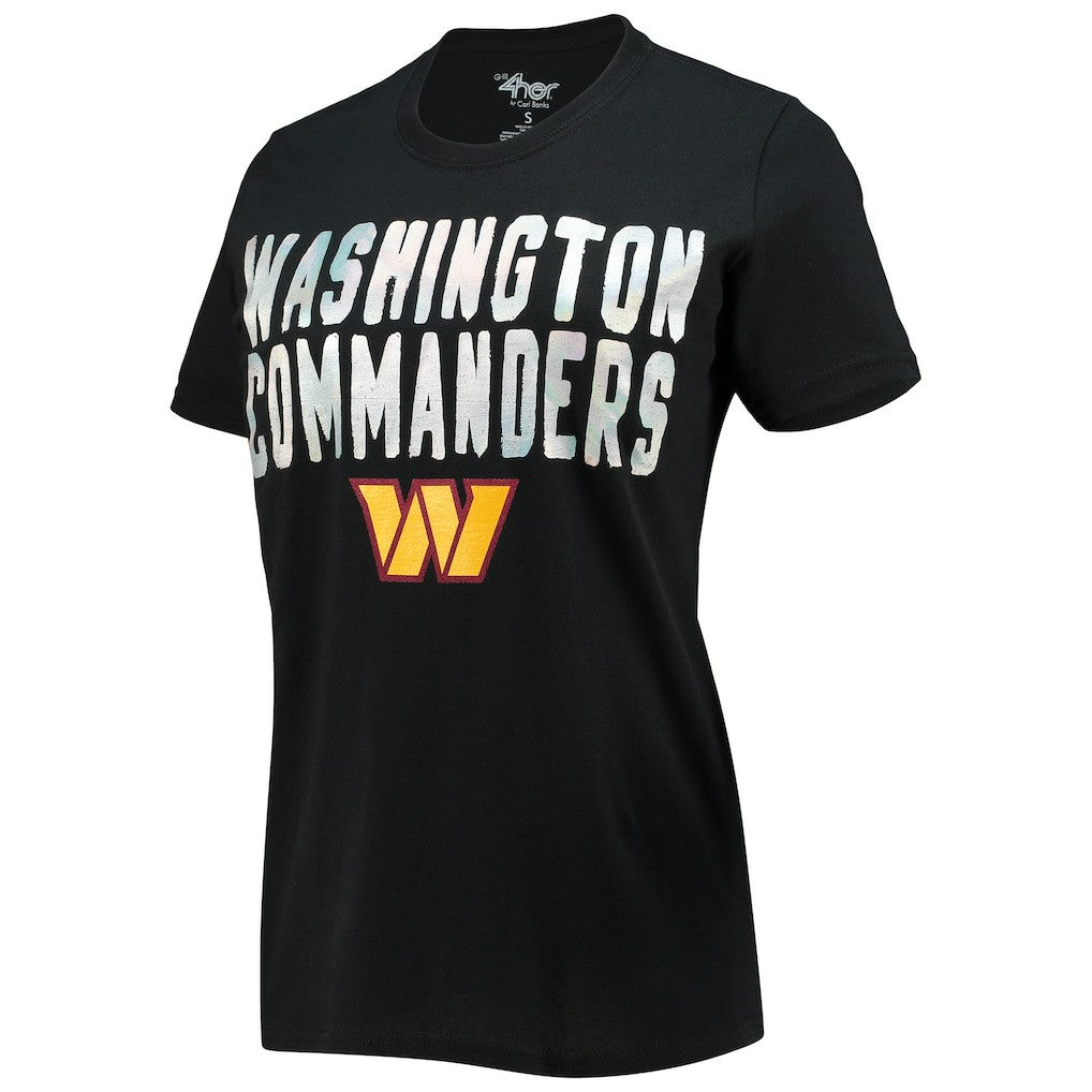 Washington Commanders G-III 4Her by Carl Banks Women's Endzone T-Shirt - Black - NFL