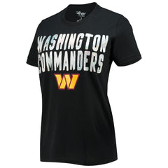 Washington Commanders G-III 4Her by Carl Banks Women's Endzone T-Shirt - Black - NFL