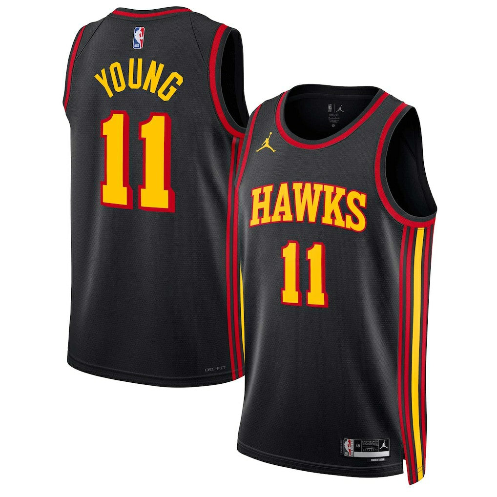 Trae Young Atlanta Hawks Jordan Brand Unisex Swingman Jersey Statement Edition Black