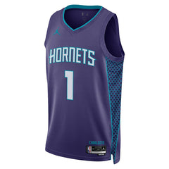 LaMelo Ball Charlotte Hornets Jordan Brand Unisex Swingman Jersey Statement Edition Purple