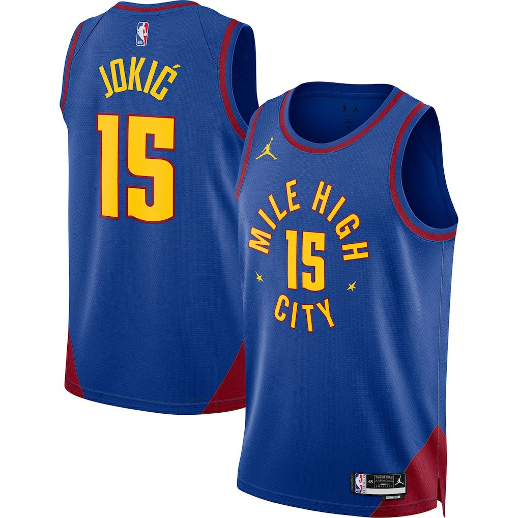 Nikola Jokic Denver Nuggets Jordan Brand Unisex Swingman Jersey Statement Editi- Blue