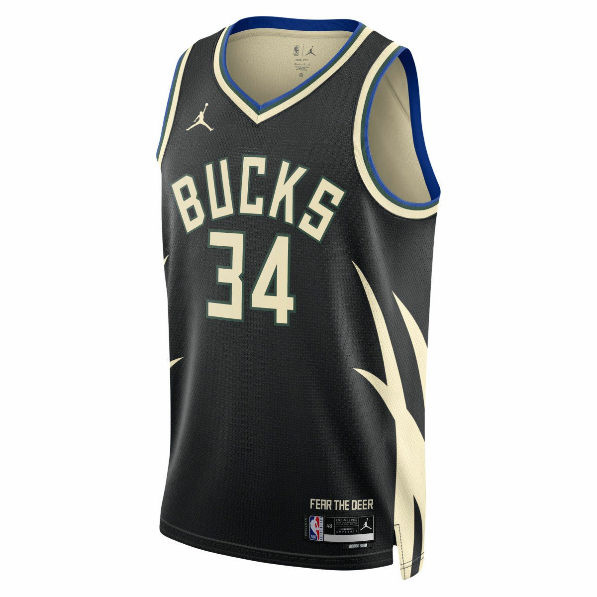 Giannis Antetokounmpo Milwaukee Bucks Jordan Brand Unisex Swingman Jersey Statement Edition Black
