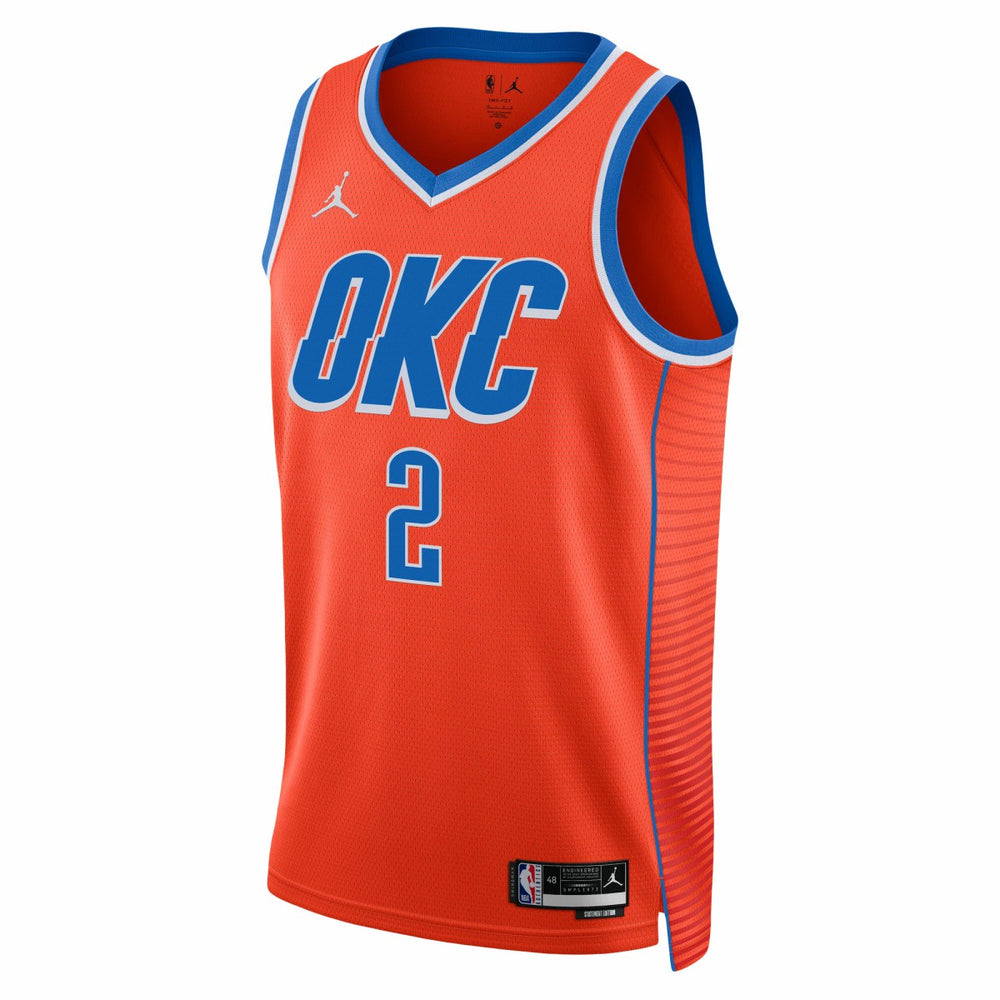Shai Gilgeous-Alexander Oklahoma City Thunder Jordan Brand Unisex Swingman Jersey Statement Edition Orange