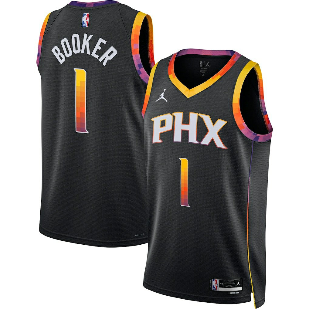 Devin Booker Phoenix Suns Jordan Brand Unisex Swingman Jersey Statement Editi- Black