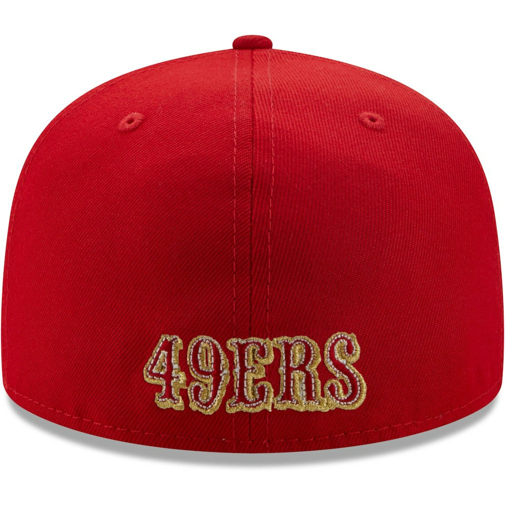San Francisco 49ers New Era Team 59FIFTY Fitted Hat - Scarlet - NFL