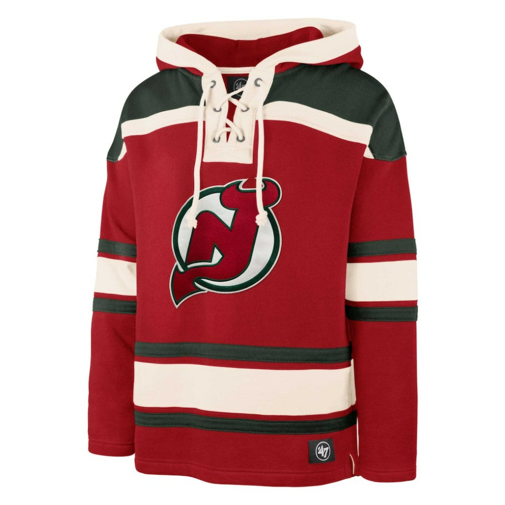 Martin Brodeur New Jersey Devils '47 Retired Player Name & Number Lacer Pullover Hoodie - Red | 47 brand sale