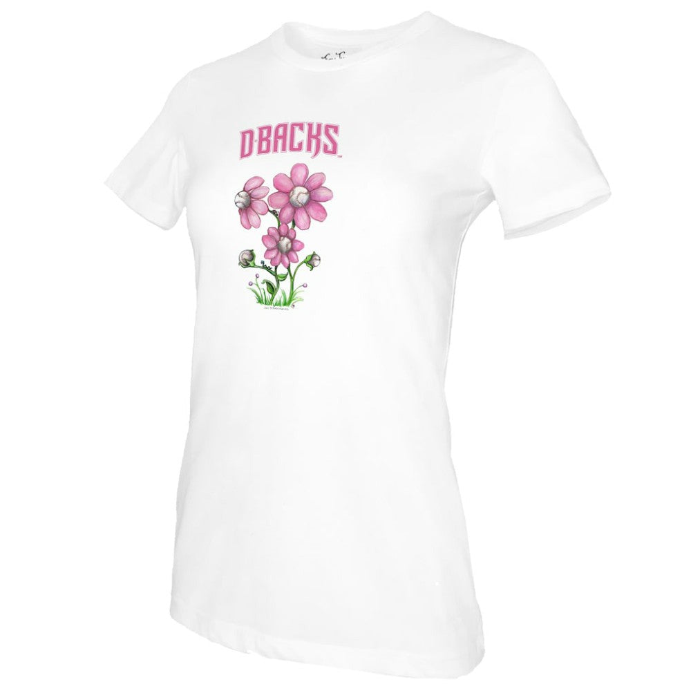 Arizona Diamondbacks Tiny Turnip Women's Blooming Baseballs T-Shirt for sale