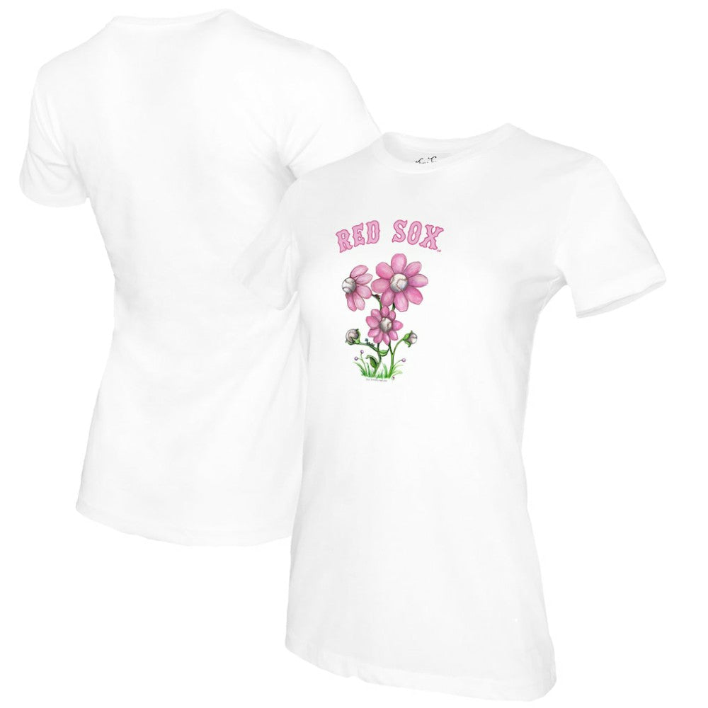 Boston Red Sox Tiny Turnip Women's Blooming Baseballs T-Shirt Sale