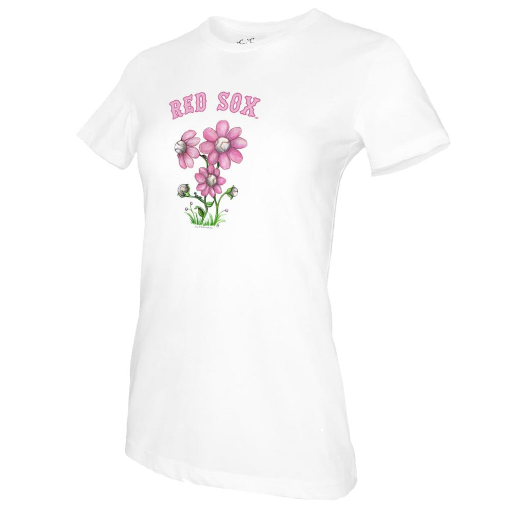 Boston Red Sox Tiny Turnip Women's Blooming Baseballs T-Shirt Sale