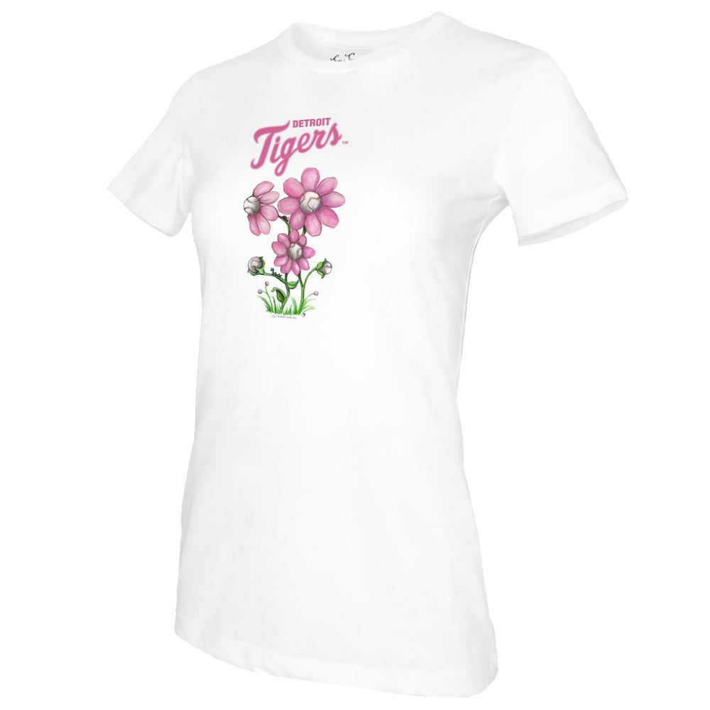 Detroit Tigers Tiny Turnip Women's Blooming Baseballs T-Shirt Outlet