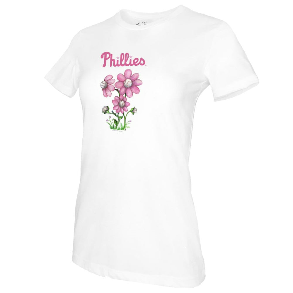 Philadelphia Phillies Tiny Turnip Women's Blooming Baseballs T-Shirt for sale