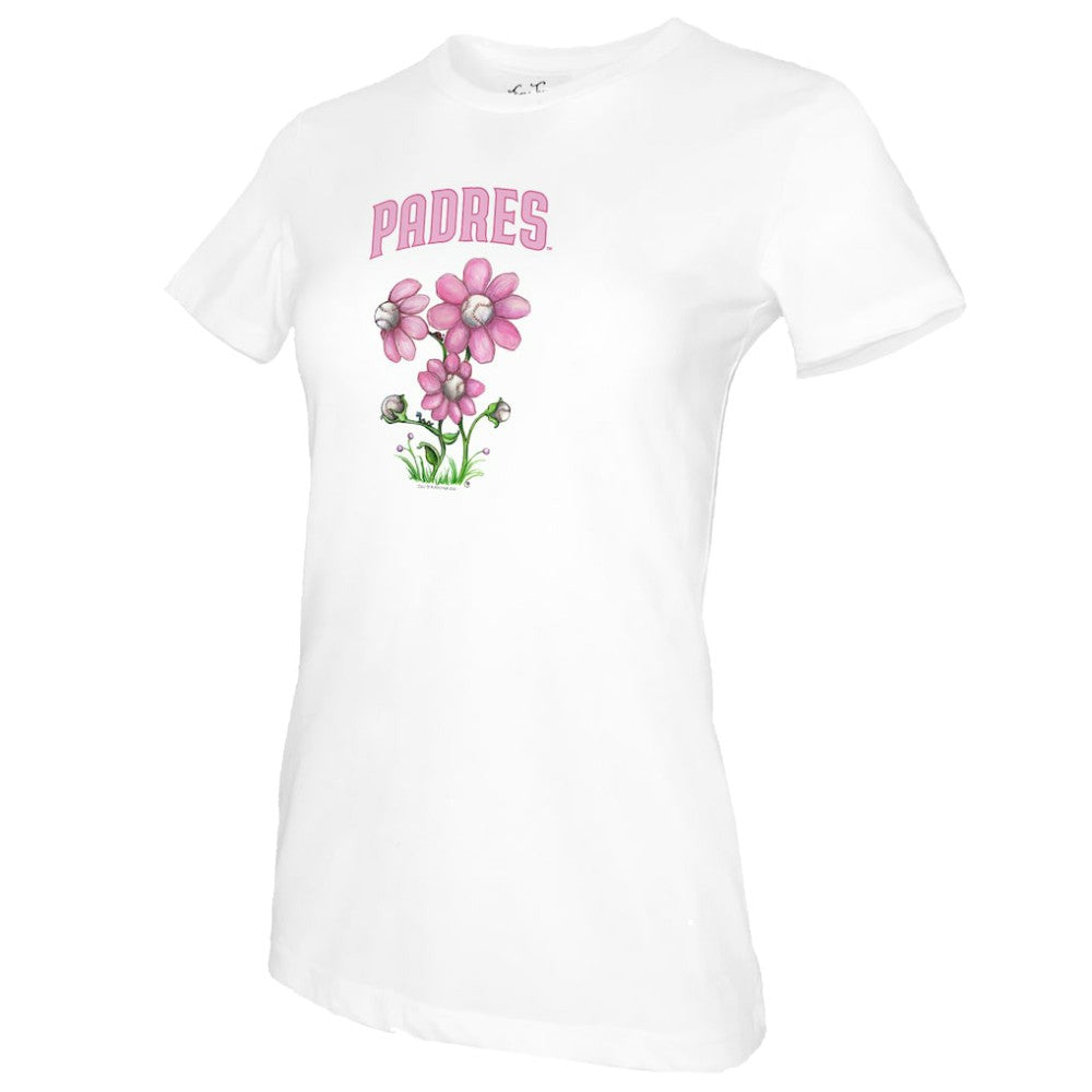 San Diego Padres Tiny Turnip Women's Blooming Baseballs T-Shirt Near Me