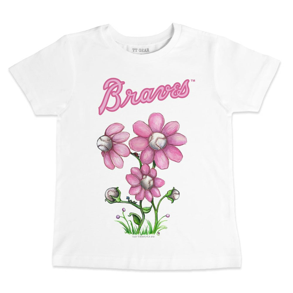 Atlanta Braves Tiny Turnip Youth Blooming Baseballs T-Shirt Outlet