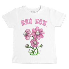 Boston Red Sox Tiny Turnip Youth Blooming Baseballs T-Shirt for sale